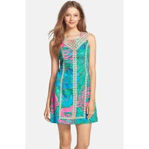Lilly Pulitzer‎ Women's 4 Dress Macfarlane Shift Dress Mini Multi Lilly Lounge